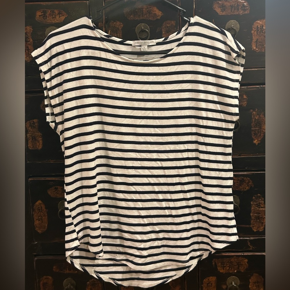 Women's Striped Tee - Black and White